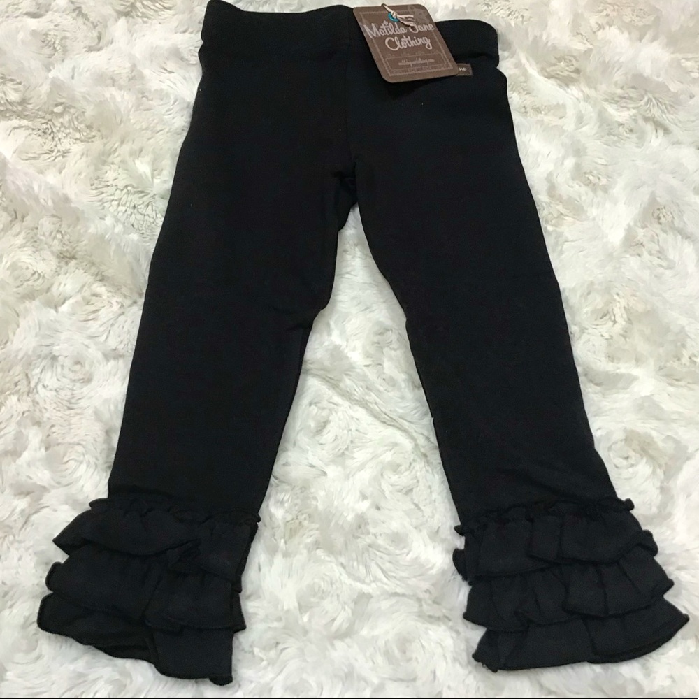 Matilda Jane Black Ruffled Leggings